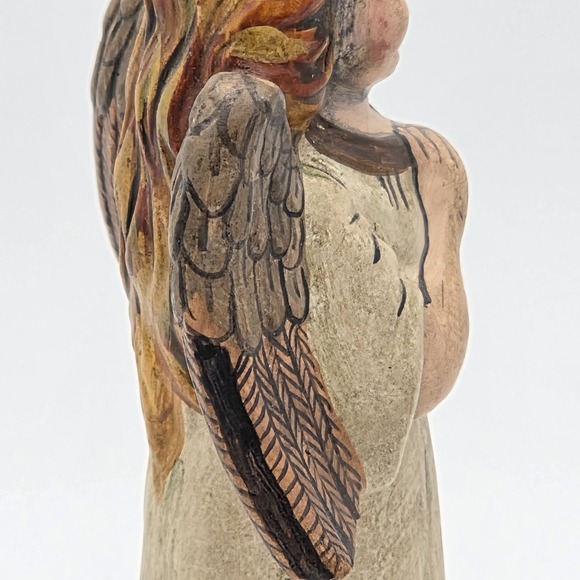 Vaillancourt Folk Art Praying Angel With Wings‎ Figurine 1993 #121